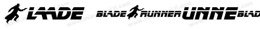 BLADE RUNNER字体转换